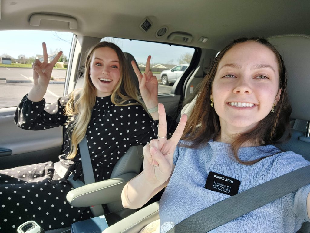 lds missionaries in car