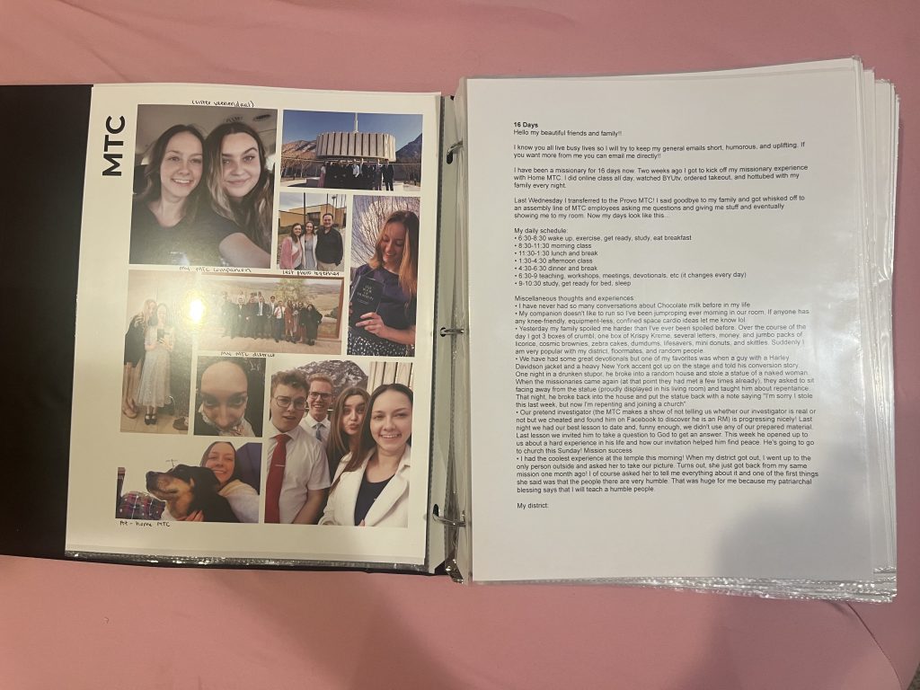 DIY LDS Missionary Email Book